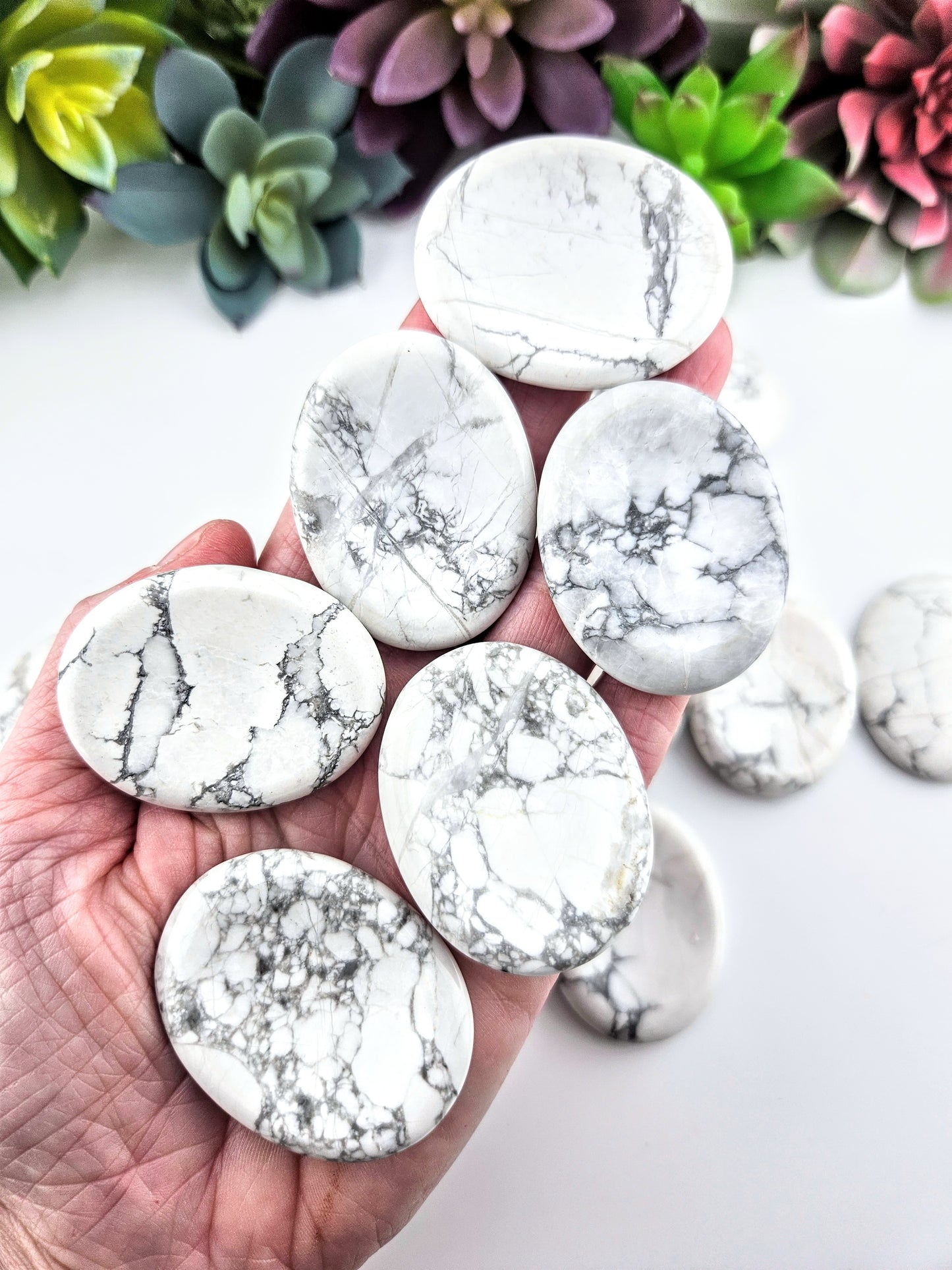 Howlite Worry Stone