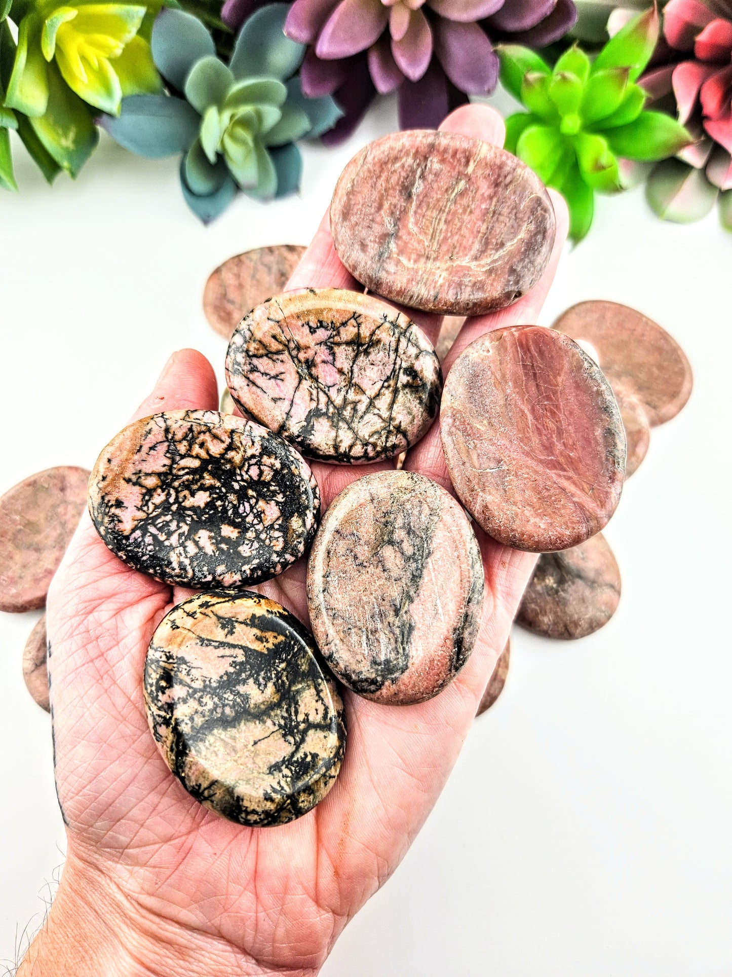 Rhodonite Worry Stone