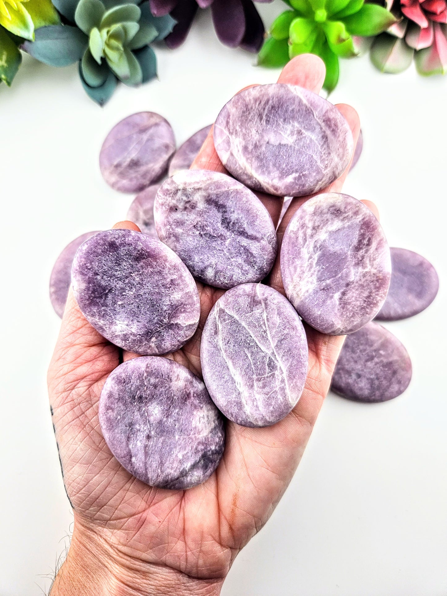 Lepidolite Worry Stone