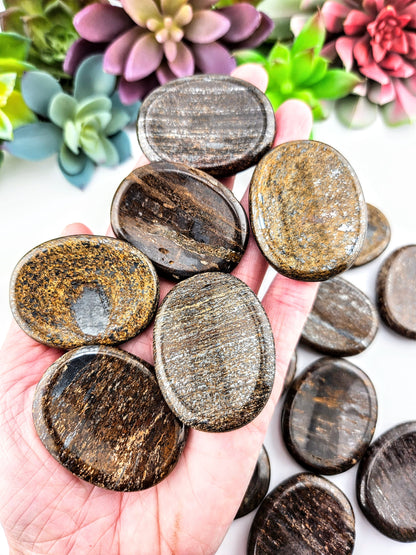 Bronzite Worry Stone