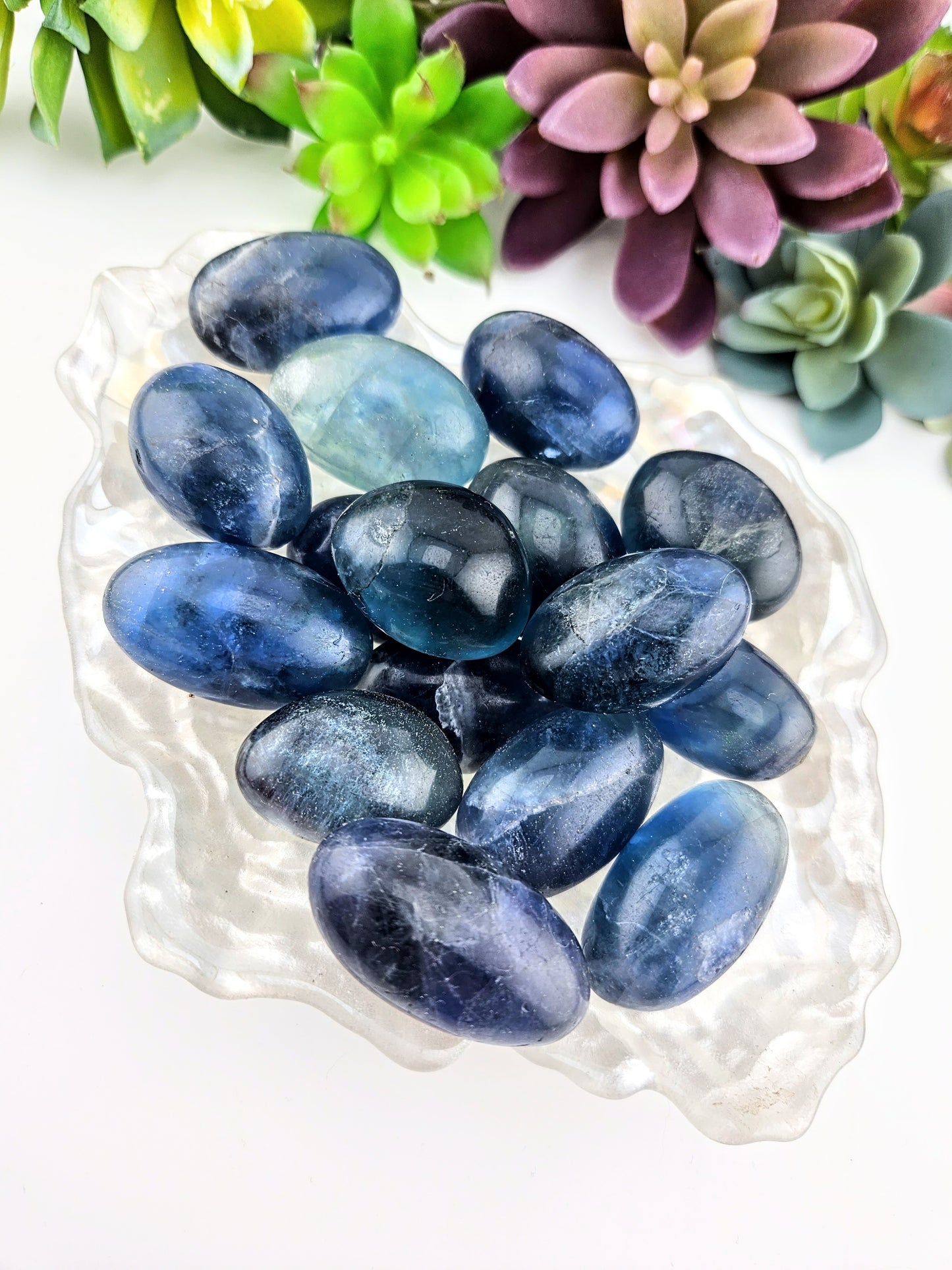 Medium Blue Fluorite Tumble