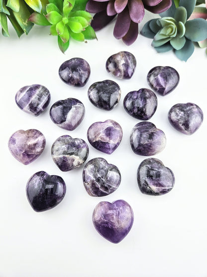 Chevron Amethyst Heart