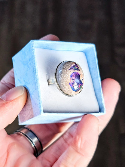 Galaxy Opal Sterling Silver Ring