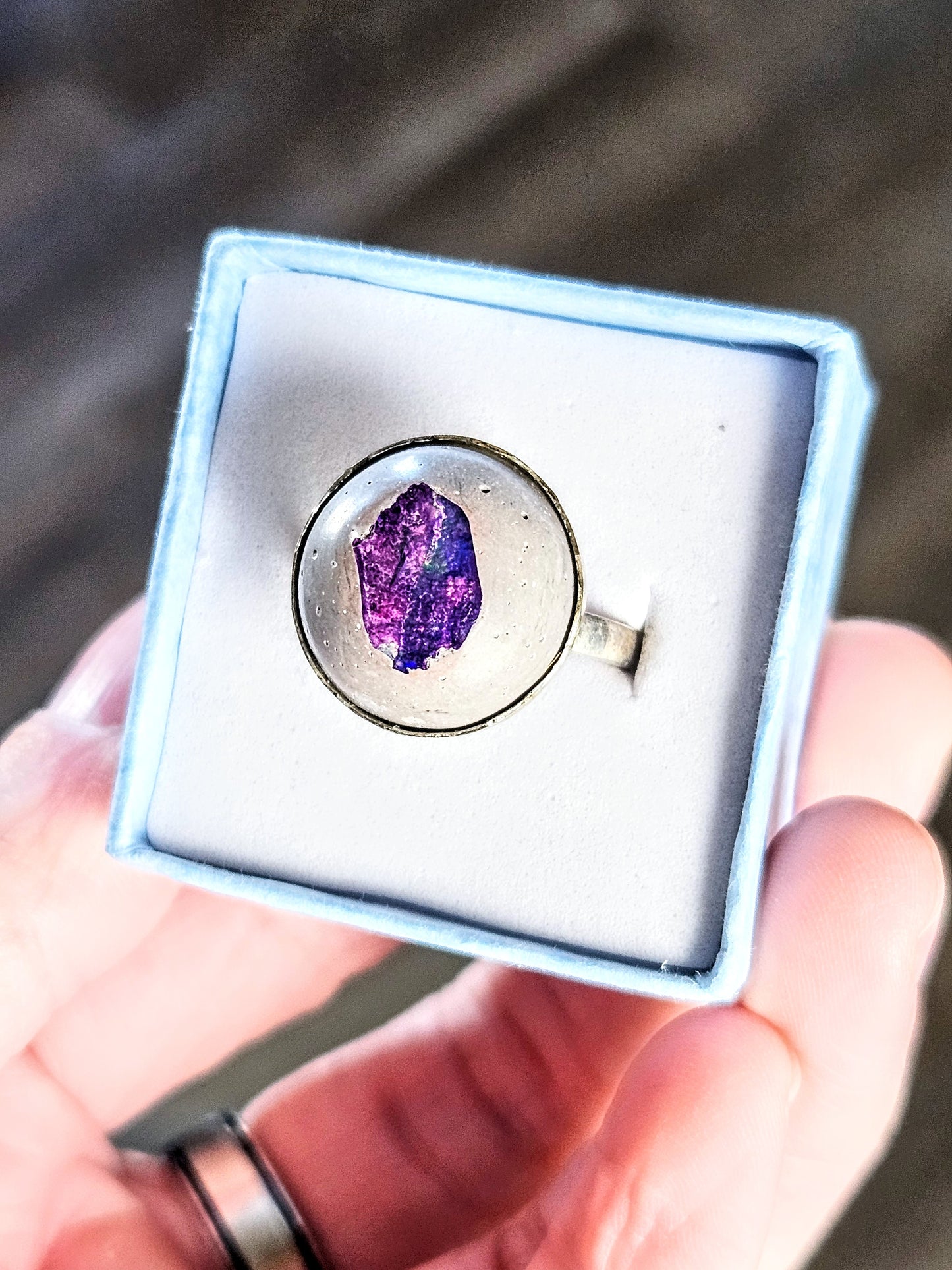 Galaxy Opal Sterling Silver Ring