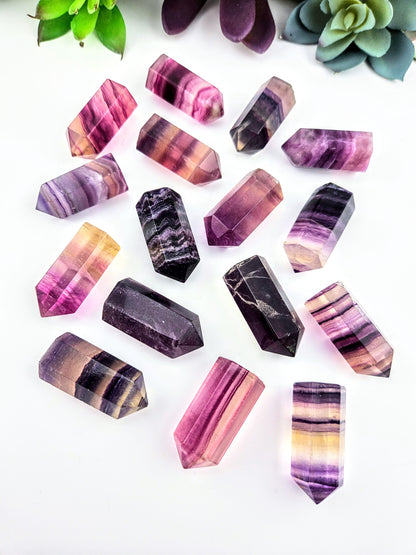 Mini Rainbow Fluorite Tower