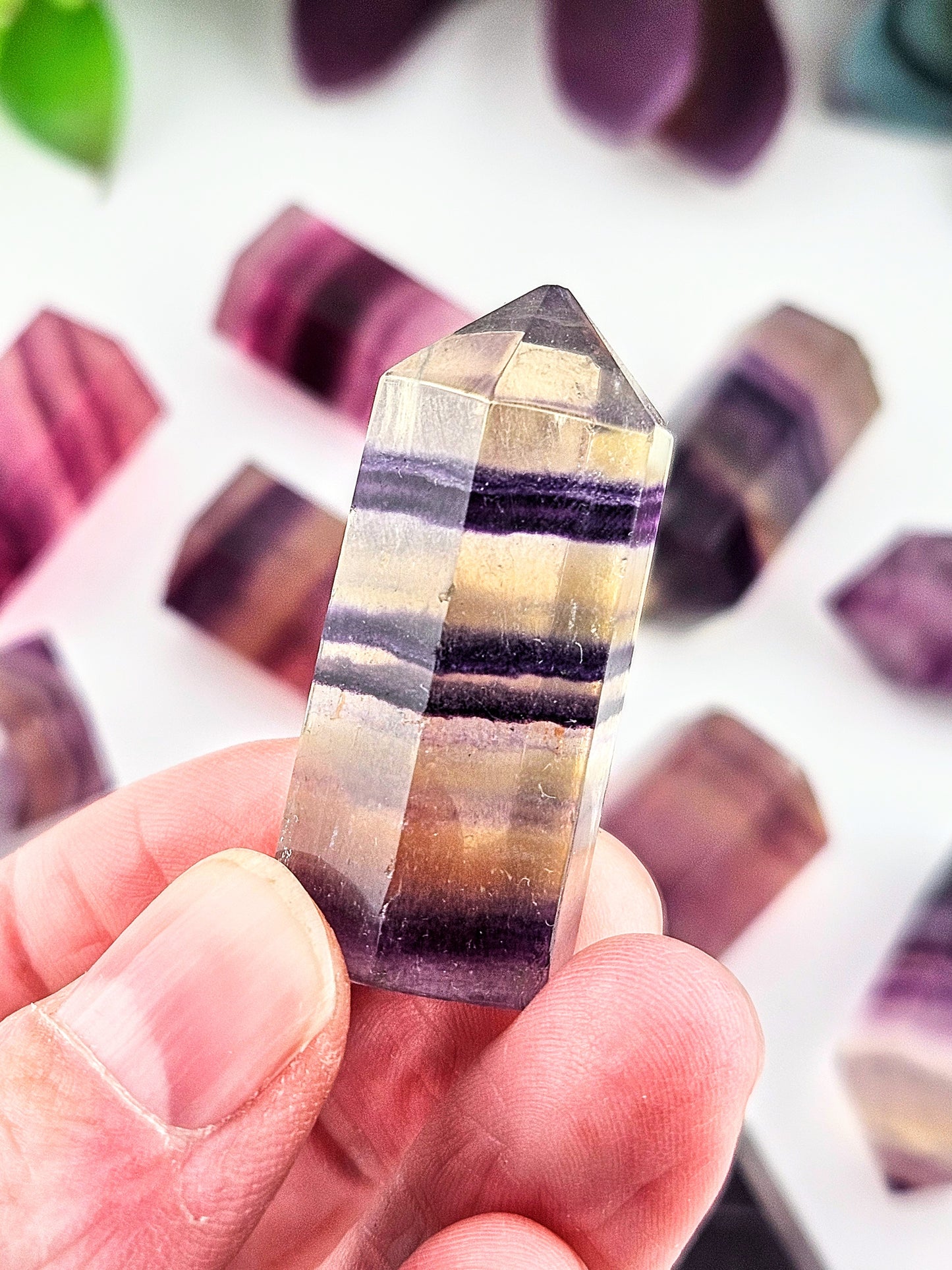 Mini Rainbow Fluorite Tower