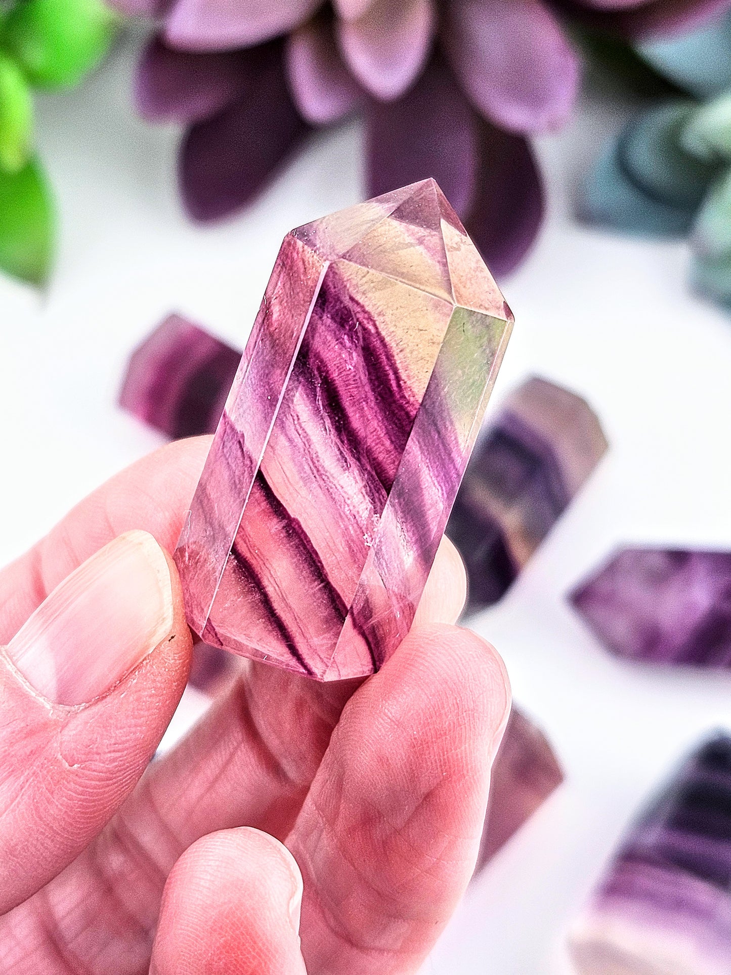 Mini Rainbow Fluorite Tower