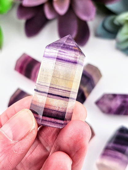 Mini Rainbow Fluorite Tower