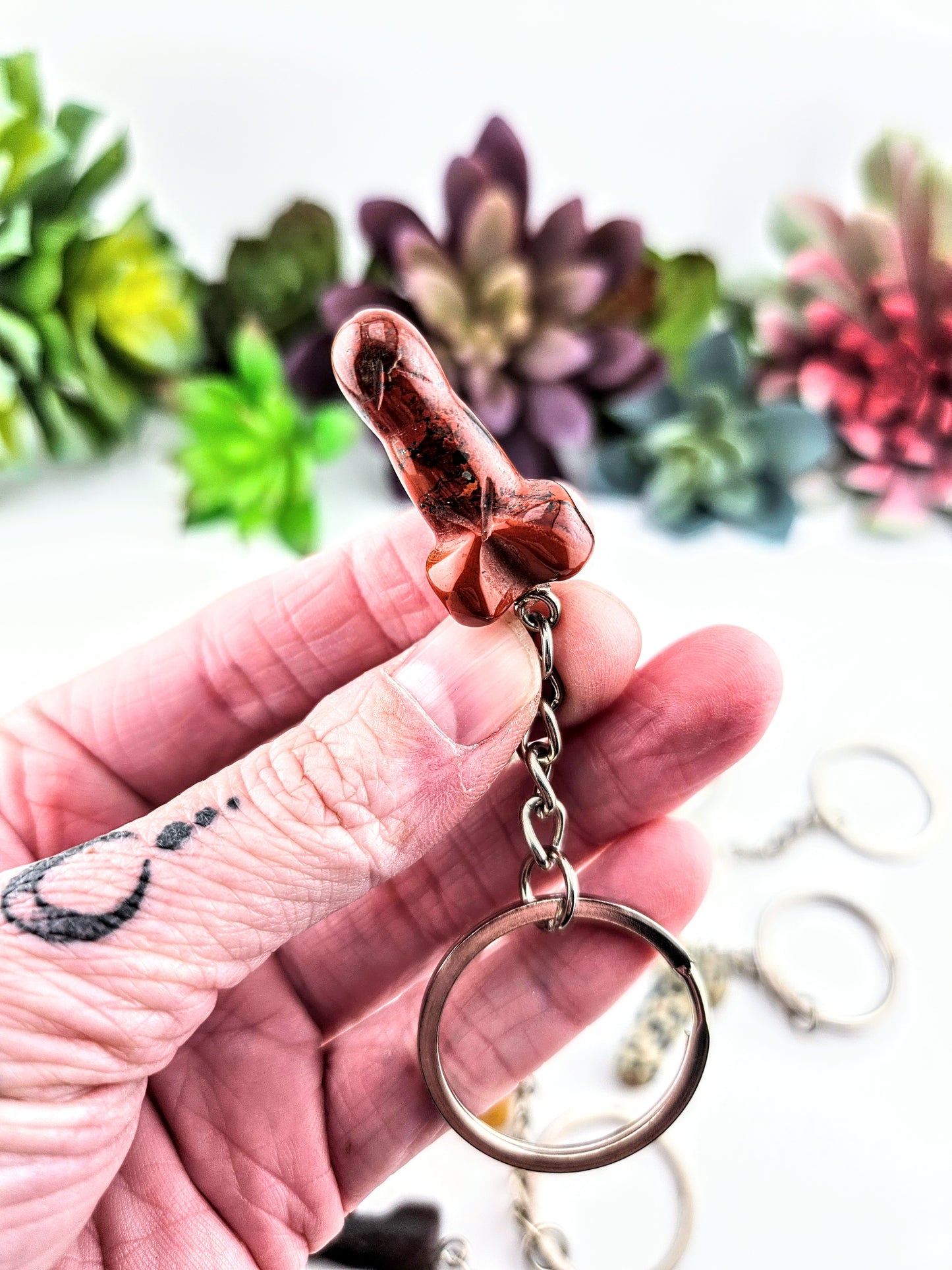 Crystal Peen Keychain