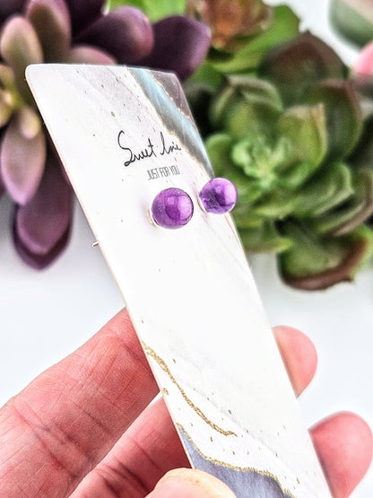 Sterling Silver Amethyst Earrings