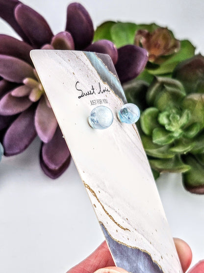 Sterling Silver Aquamarine Earrings