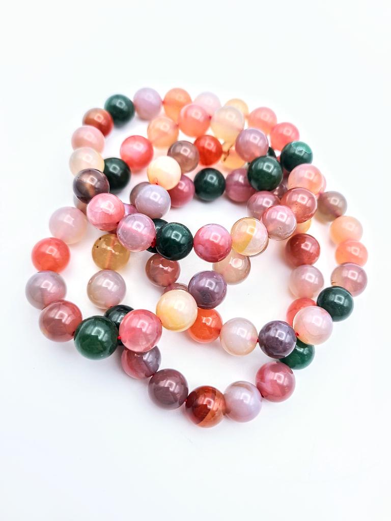 Candy Agate 10mm Bracelet