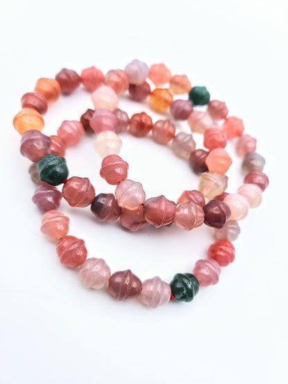 Bell Candy Agate 9.5mm Bracelet