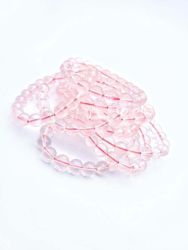 Star Rose Quartz 9mm Bracelet