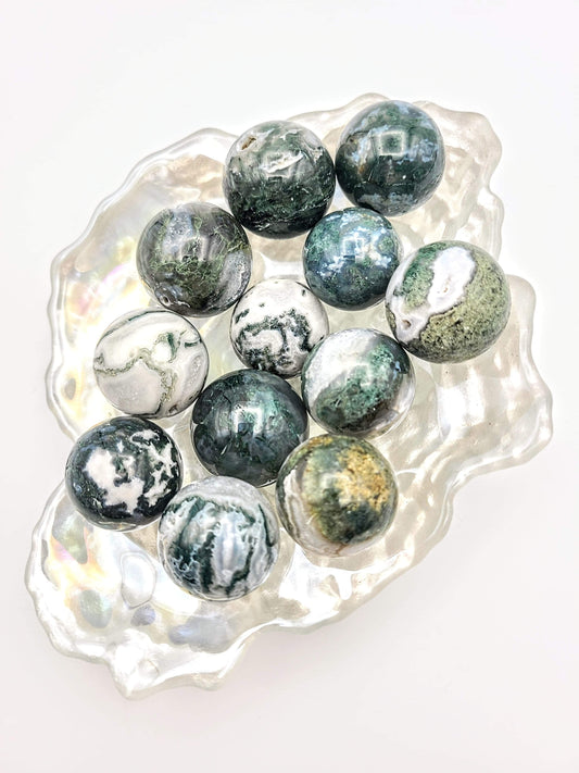 Small Moss Agate Sphere