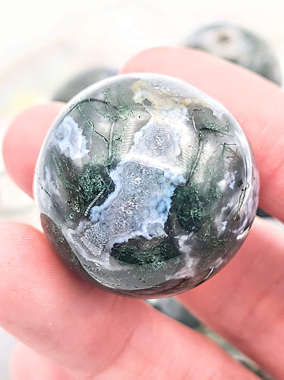 Small Moss Agate Sphere