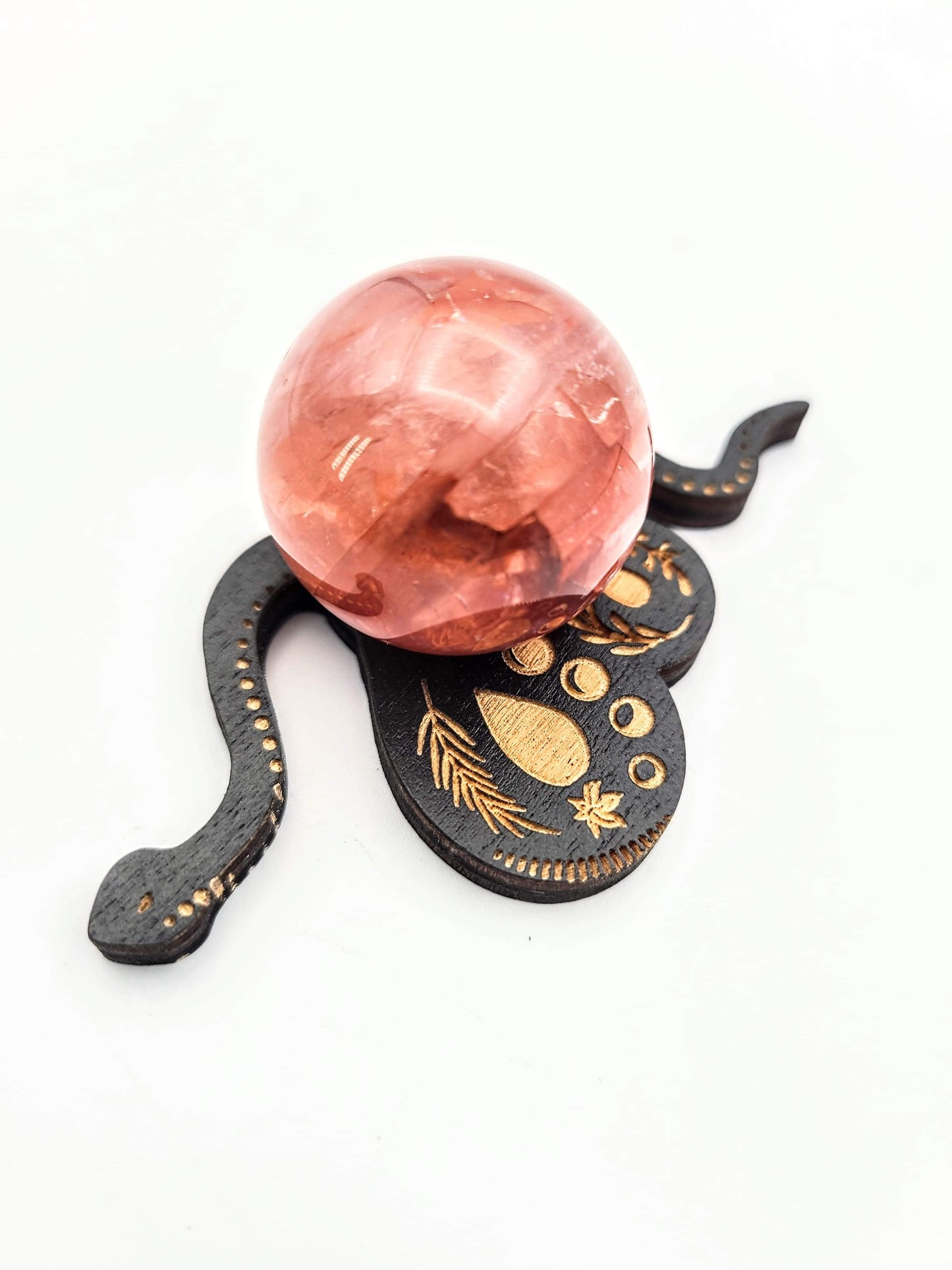 Snake Wooden Sphere Stand