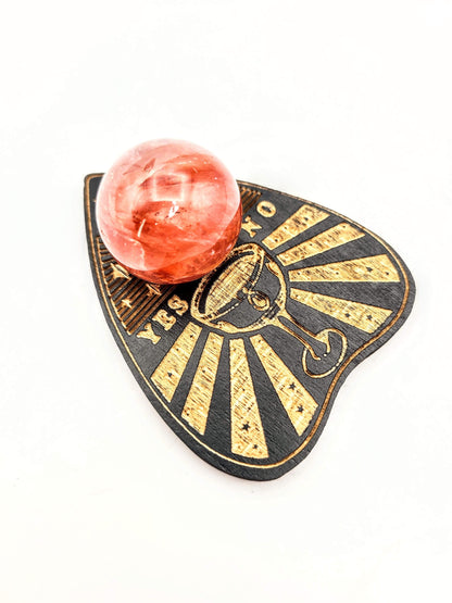 Yes or No Planchette Wooden Sphere Stand