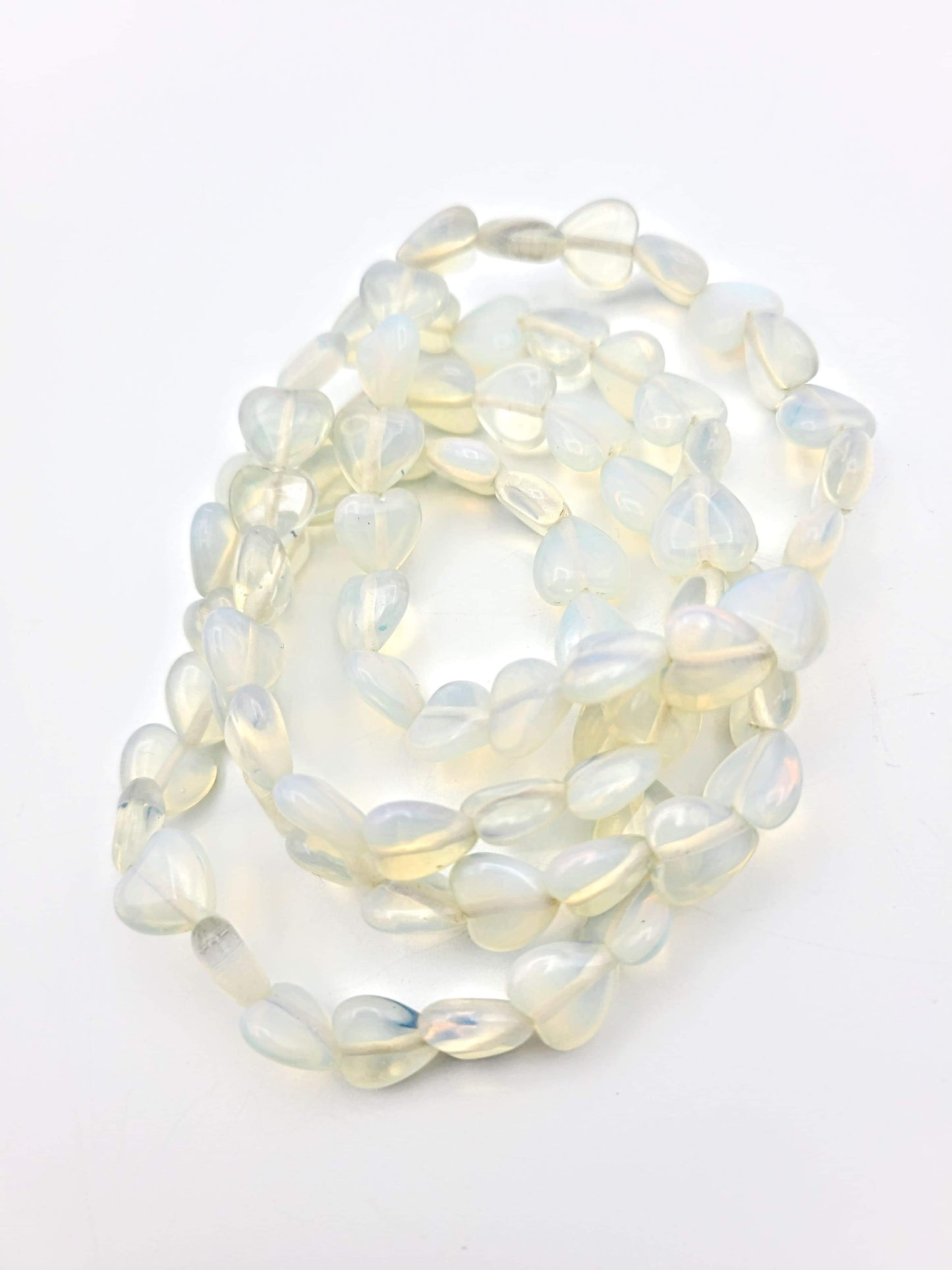 Opalite Heart 10mm Bracelet