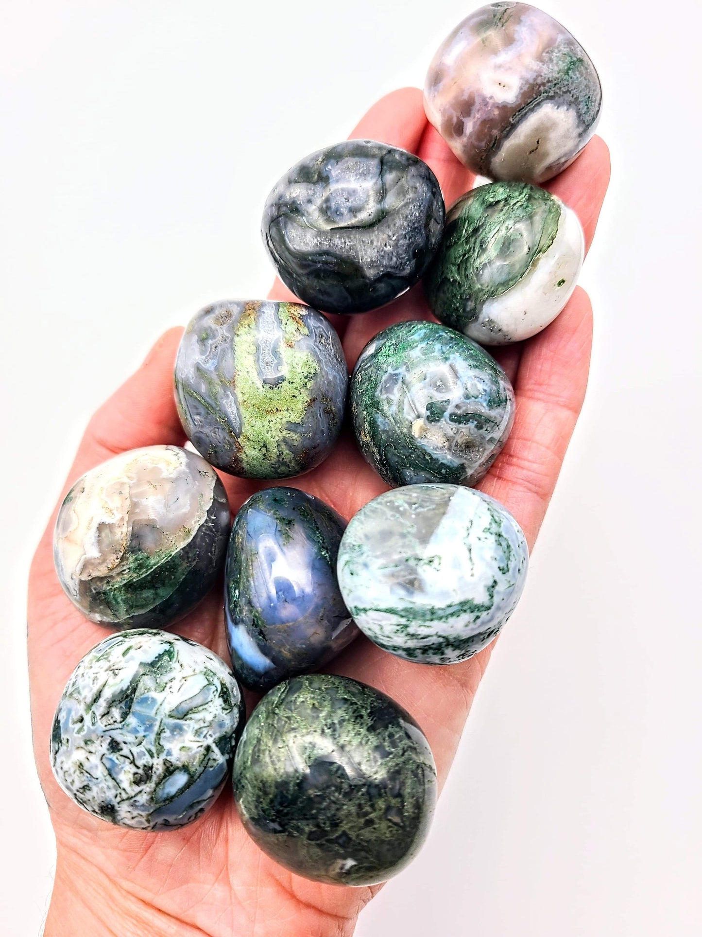 Large  Moss Agate Tumble