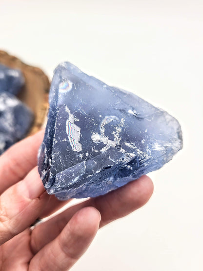 Raw Blue Fluorite Chunk