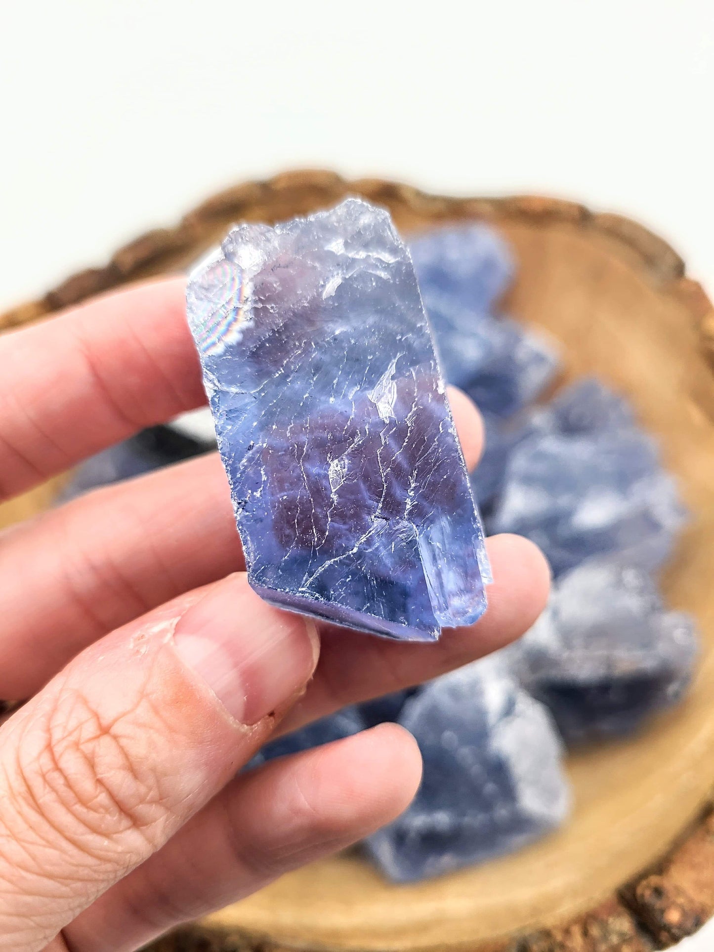 Raw Blue Fluorite Chunk