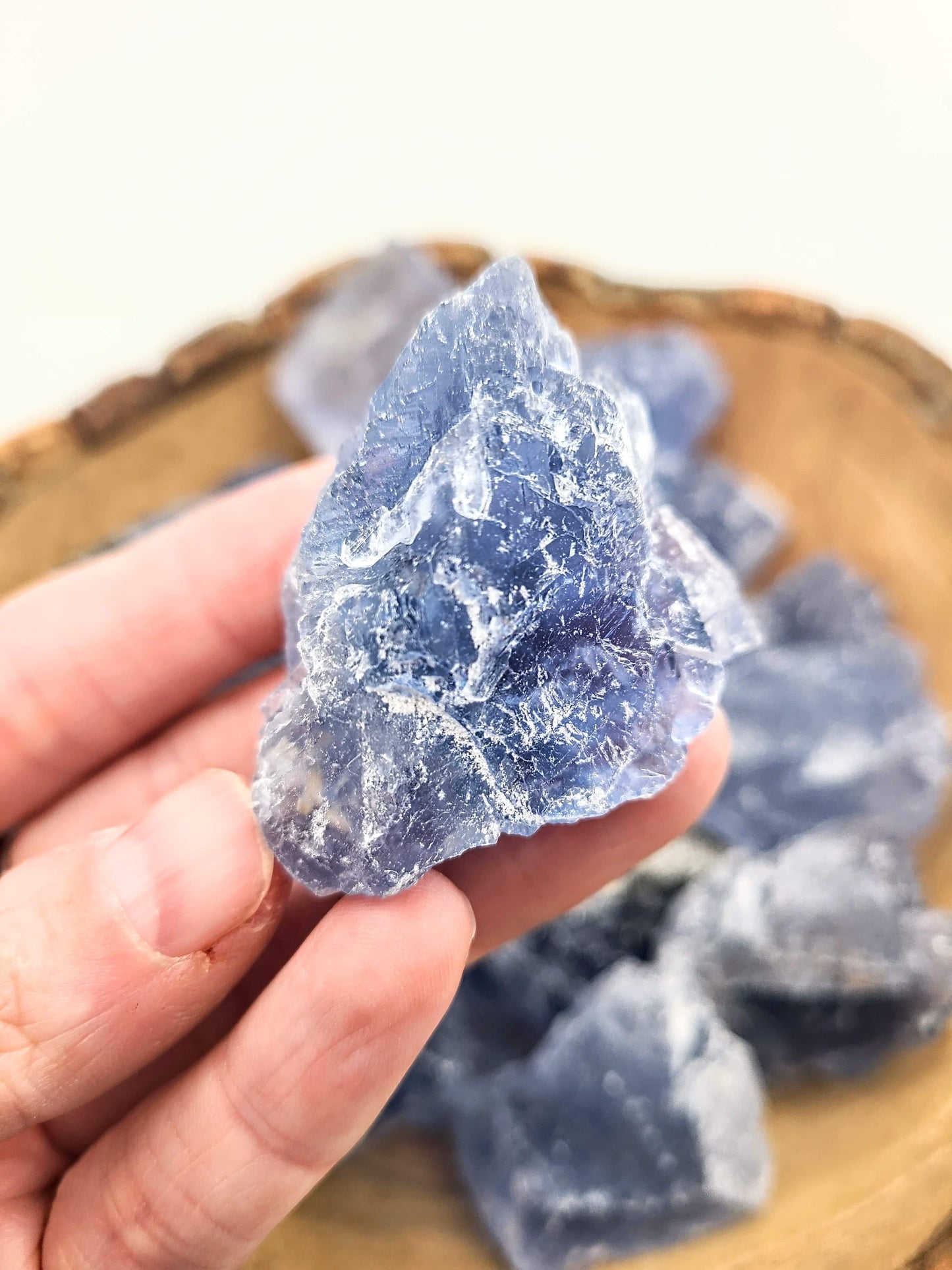 Raw Blue Fluorite Chunk