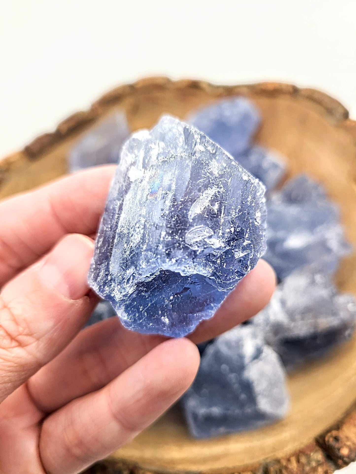 Raw Blue Fluorite Chunk