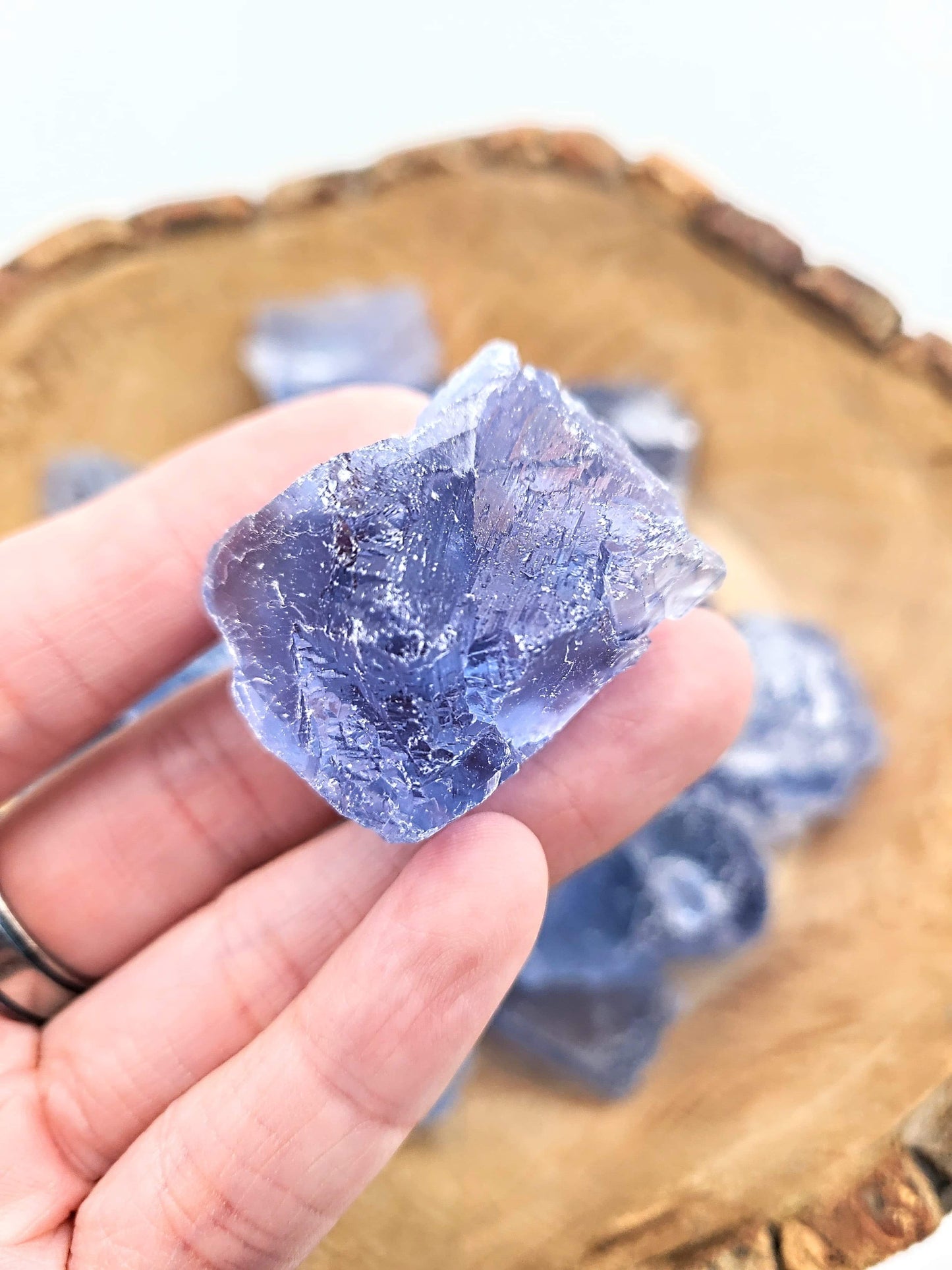 Raw Blue Fluorite Chunk