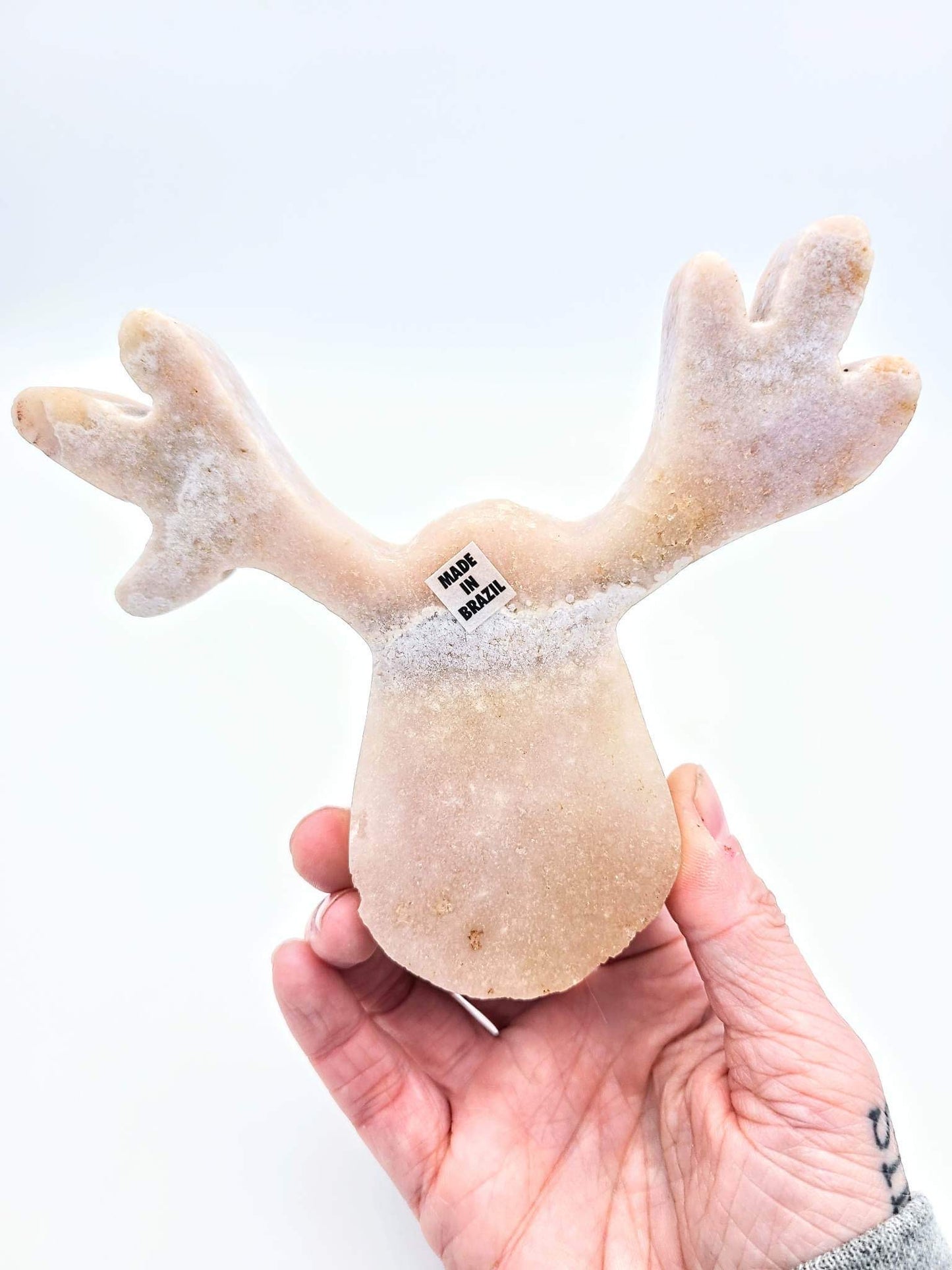 Pink Amethyst Reindeer/Moose