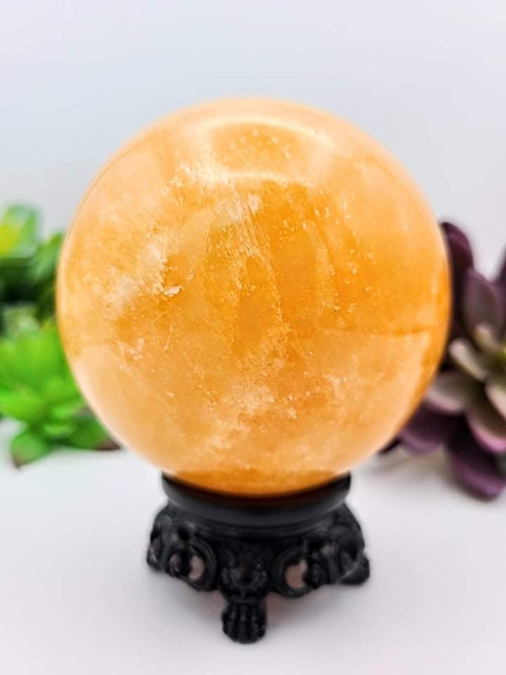 Orange Calcite Sphere