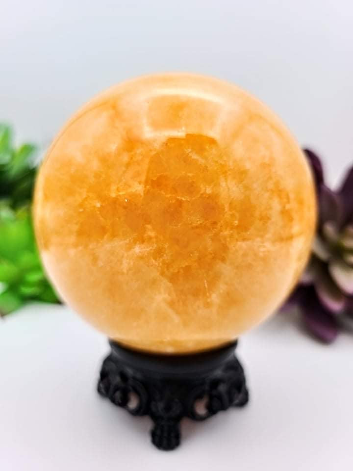 Orange Calcite Sphere